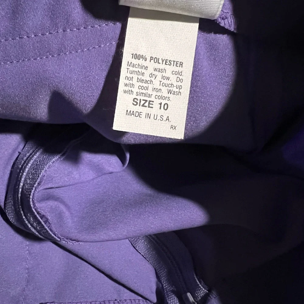 Vintage Adidas Women's Purple Pleated Skirt - Picture 4 of 4